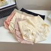 Women Underpants High Waist Soft Breathable Plus Size Lace Seamless Elastic