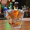 Whiskey Bottle Motorcycle Engine Decanter Handmade Glass Bottle Mechanical Aesthetics Liquor Container for Motorcycle Enthusiasts