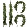 Искусственное Мягкое Резиновое Имитация Зеленого Растения, Лианы и Лианы Дом Рождество Подвеска Декоративная Иголка Сосны