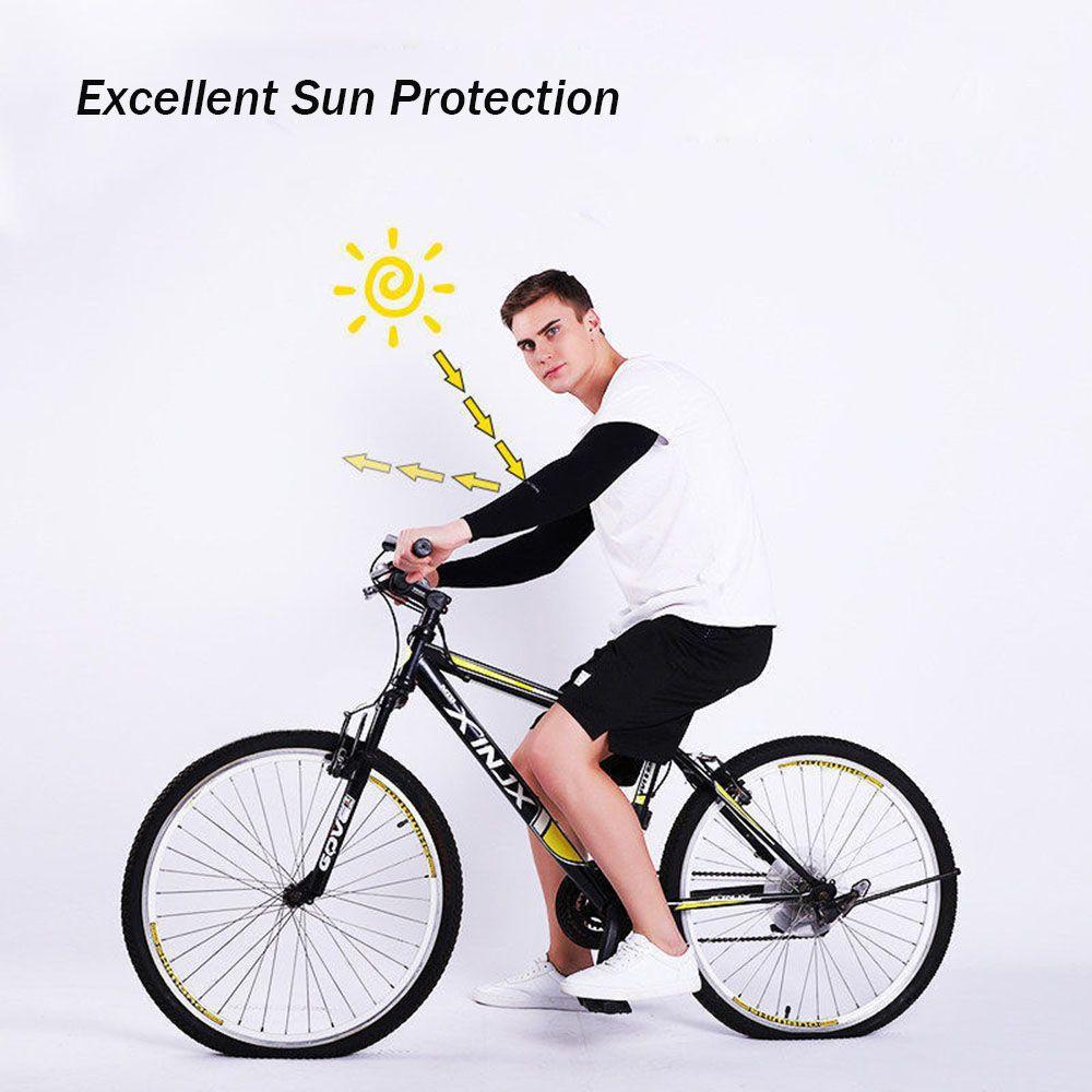 Exposed Thumb Summer Cooling Sportswear Running Arm Cover Arm Sleeves Outdoor Sport Sun Protection