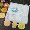 Home Decorations Hamsa Hand Epoxy Silicone Molds Resin Mold Keychain Pendant Casting