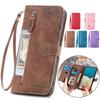 Flip Leather Phone Case For Samsung Galaxy A53 A73 A33 A23 A13 A14 A34 A54 A21S A22 A32 A52 A30 A50 A70 A51 A71 Zipper Wallet Multi Card Cover Coque