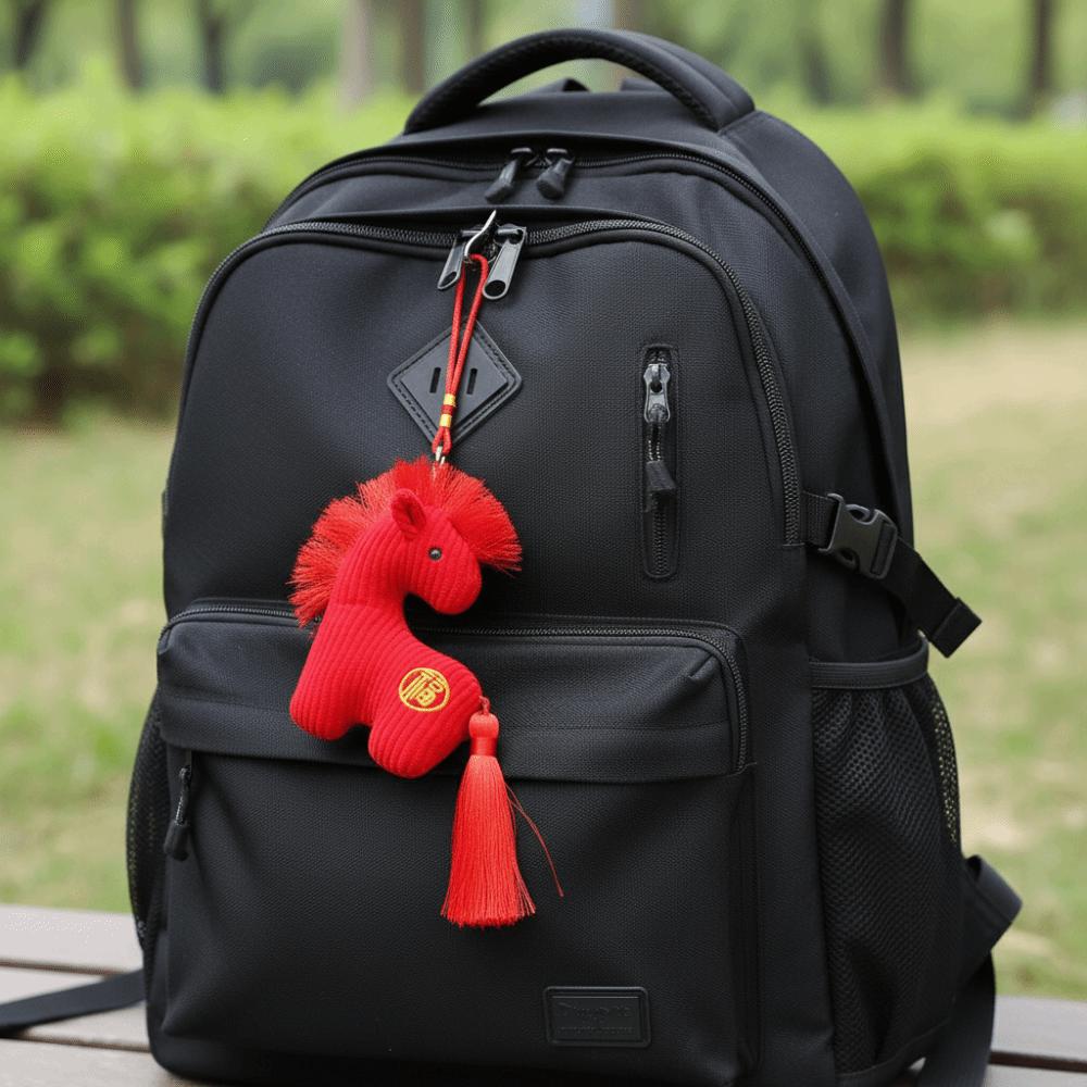 PP Cotton Plush Horse Keychain Handmade Plush Horse Doll Pendant  Birthday Gift