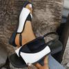 High Quality Fashion Women's Shoes Flip Flop Women's Flat Shoes Buckle Low Heel Back Travel Strap Rubber Sole Sandals