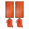 Disaster Prevention Sleeping Bag, Survival Sheet, Set of 2, Aluminum Blanket, Storage Bag and Whistle Included, Emergency Sheet, Non-Scattery, Quiet,