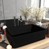 VidaXL Luxury Washbasin Countertop Sink Toilet Hand Basin Bathroom Cosmetic Room Rectangular Matte Black 147052
