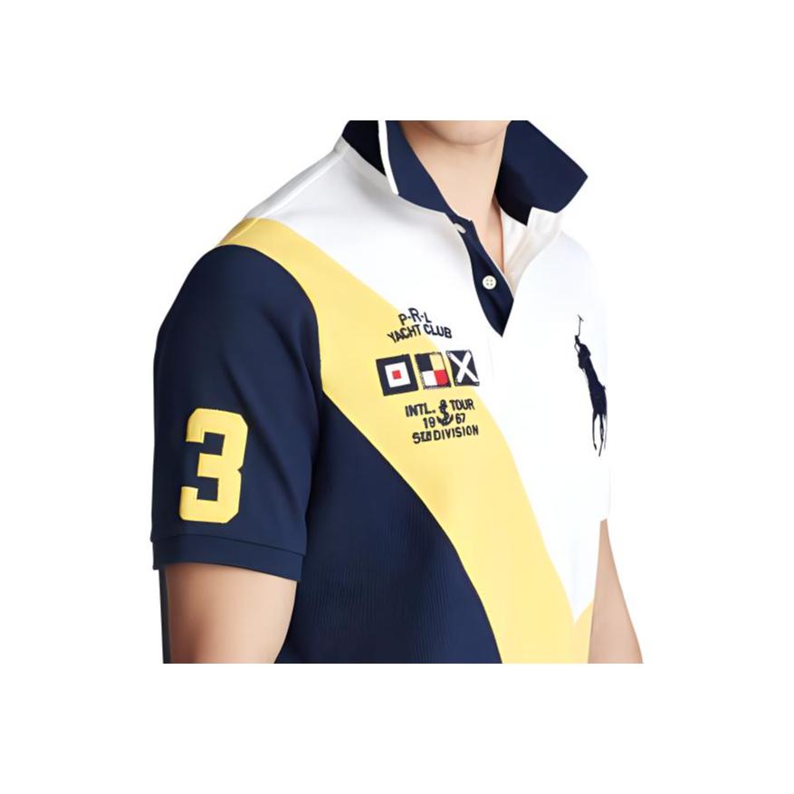 Polo Ralph Lauren Letter Logo Pullover Straight Loose Short Sleeve Polo Shirt Men Tops White 710790751-001