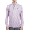 FootJoy Floral Print Long Sleeve Button-Down Shirt, Pink, Men's, Size M, FJ-F24-S10, 32073-M