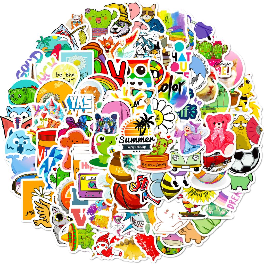 100 Small Size 4Cm Love Mix And Match Stickers, Small Fresh Ins Style