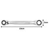 TONE 4WAY Ratchet Box Wrench Width Across Flats 14 X 17 X 18 X 19 Mm HPRMW-1419