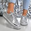 Large Size Flat-bottomed Casual Single Shoes for Women's Autumn and Winter New Sequined Fashion Casual Sports Shoes for Women
