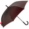 Umbrella - Smati - Black & Red - Automatic Opening - Double Canopy - 105 Cm Diameter