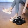 Step On Shit Feeling Black Sandals Women's Summer Wear 2025 New Soft-soled Beach Shoes French Fairy Style Fashion Sandals
