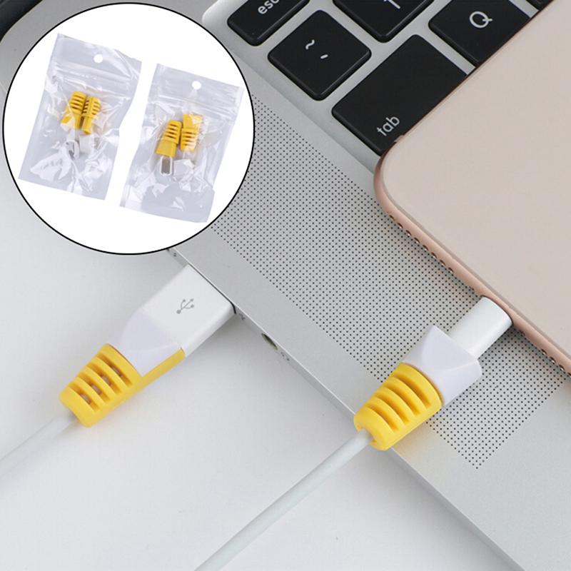 4Pcs Practical Protector Saver Cover For Phones Usb Charger Cable Cord Wire