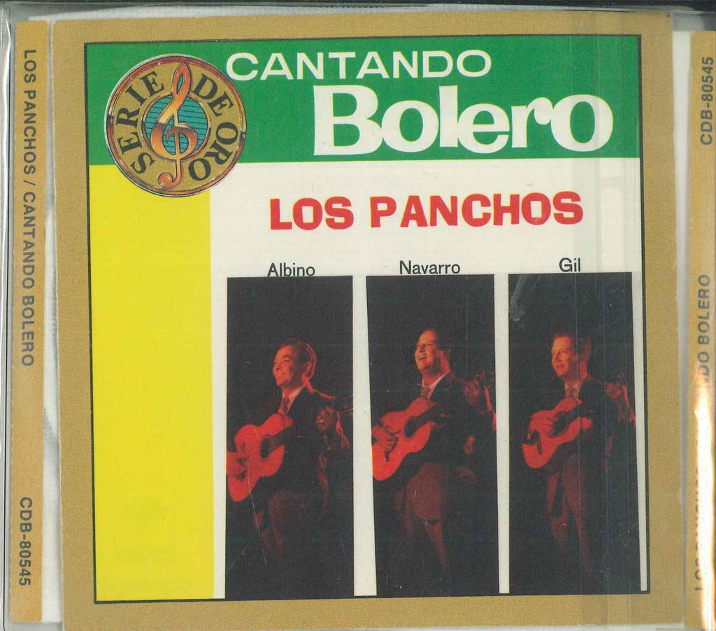 CD TRIO LOS PANCHOS - Cantando Bolero CDB80545 SONY 1991 US Latin Used