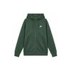 Sportswear Club Fleece Comfortable Zippered Hooded Jacket Men Jackets Fir-Green BV2646-323