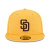 2025 Spring Camp Model Cap Overseas Import 59FIFTY San Diego Padres 2025 MLB SPRING TRAINING BP FITTED CAP GOLD SAN DIEGO PADRES Baseball 5950 Hat