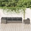 VidaXL Garden Lounge Set with Cushions 6 Pcs, Patio Furniture Set, Outdoor Furniture, Patio Sofa, Modern, 3187282