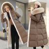 Winter Down Cotton Parkas Jacket Women's Fur Padded Jacket