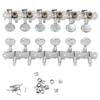 6+6 Guitar Tuning Keys Pegs Open Tuners Zinc Alloy Machine Heads for 12 String Guitar