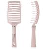 BEWAVE Hair Brush for Blow Breathable Curved Detangling Brush for Men and and Straight Pink Drying, Women, Wet, Dry, Curly, Thick, Hair,
