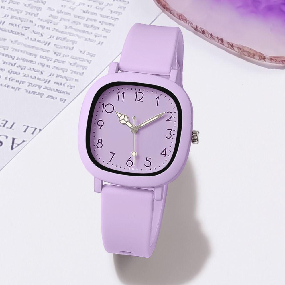 Stainless Steel Quartz Wristwatches Silicone Ladies Watches Sports Women Clock