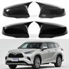Compatible Rearview Mirror Covers for Toyota Highlander, Venza, RAV4, Corolla Cross (2020-2023 Models)