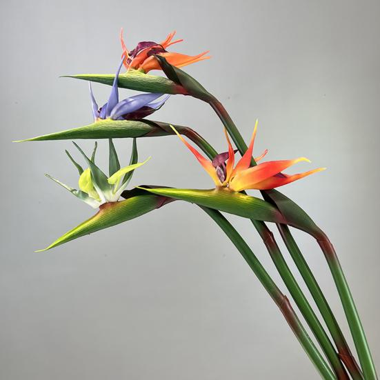 Artificial Flower Lifelike Bird of Paradise Realistic Non-fading And Low Maintenance Home Decoration