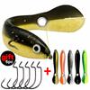 5PCS/Lot Soft Fishing Bait 6g 10cm Wobble Tail Lure Silicone Small Loach Artificial Baits For Bass Pike Fishing With Hook&Box