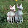 Sphynx Resin Hairless Cat Figurine, Hairless Cat Model, Statue For Home Decoration