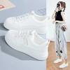 Fashion 2024 Women's Vulcanize Shoes Lace-up White Sneakers Fashion Running Comfortable Casual  Female