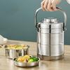 Stainless Steel Thermos Food Container 3 Layer Thermal Pot Dinnerware Insulated Lunch Box  Student