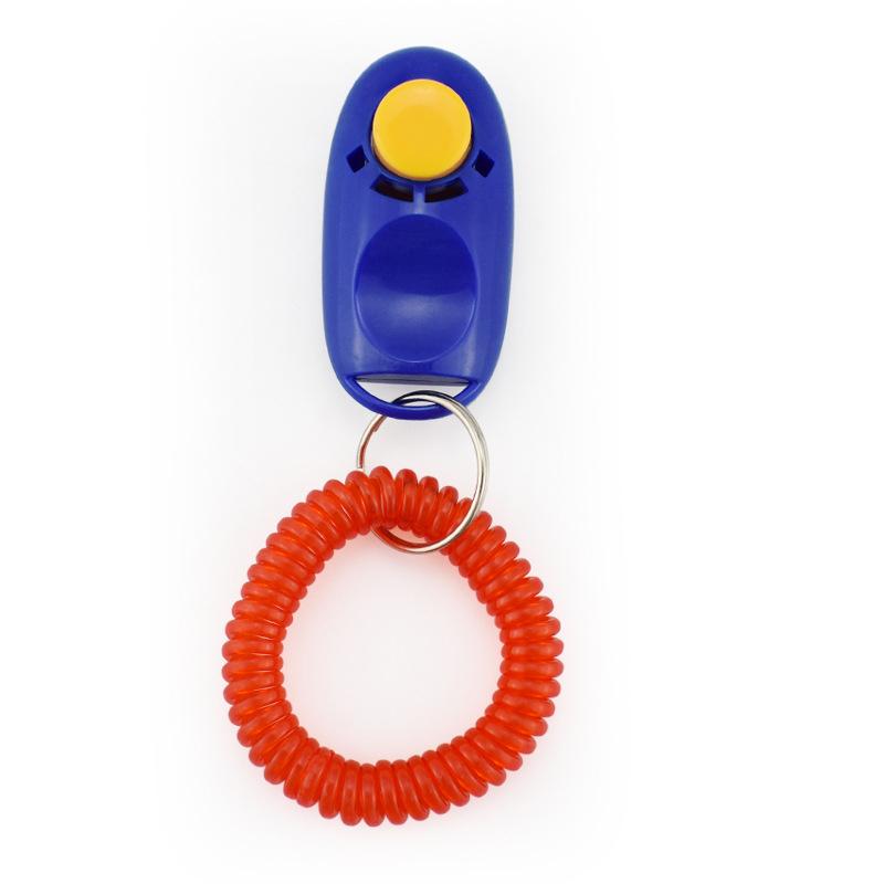Dog Training Whistle Clicker Wrist Strap Dogs Training Tools Portable Dog Clicker Toys Pet Training Clicker Pet Supplies