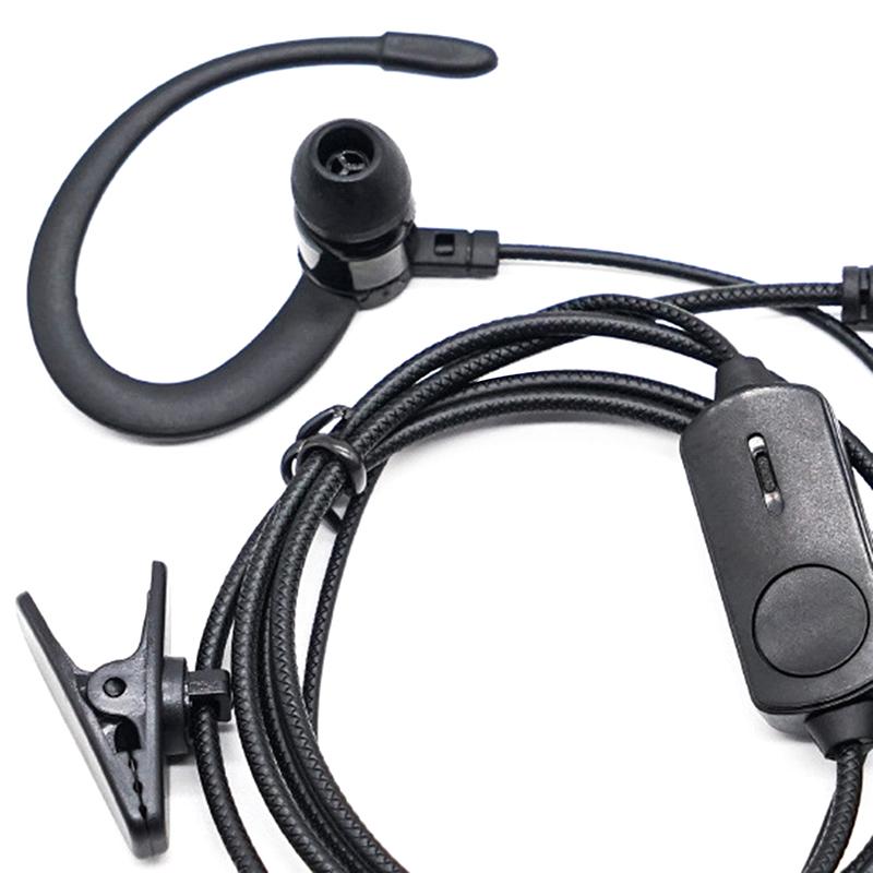 Earhook Headphone For Bf760 Bf996 Walkie Talkie Walkie Talkie Headset Mic K-Plug Wired Two Way Ham Radio Earphone