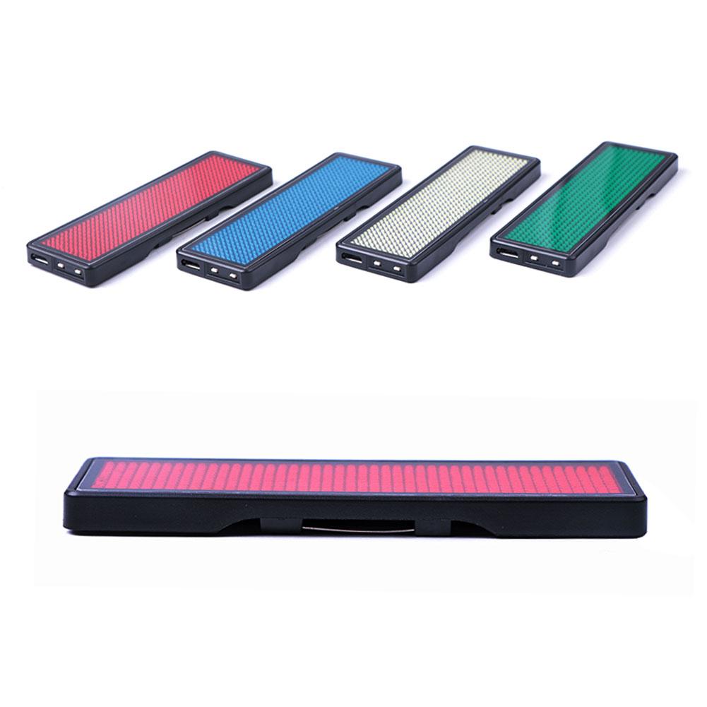 Mini LED Digital Programmable Rechargeable Scrolling Name Message Tag Sign