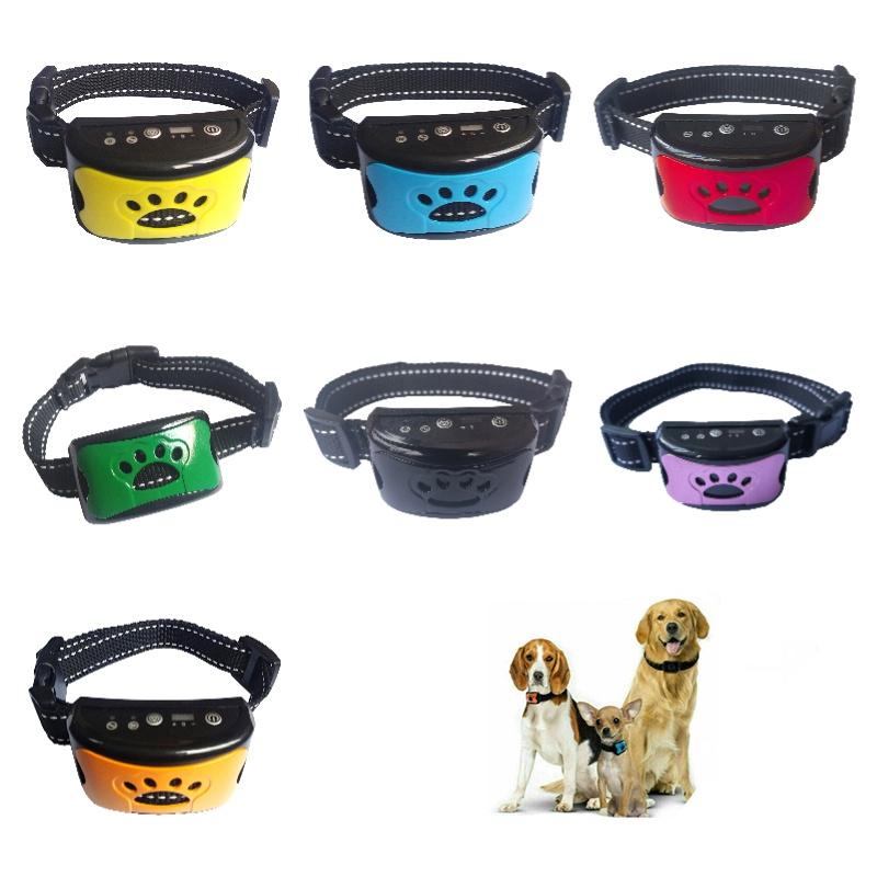 Dog Bark Anti Training Collar Sound Vibrate Automatic Stop Barking Rechargeable