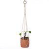 Handmade Macrame Plant Hanger Indoor Hanging Planter Basket Woven Cotton Rope Flower Pot Crochet Plant Holder Stand for Decor