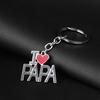 Key Holder Letter Pattern Multi-Function Metal Mothers Day Keychain for Purse