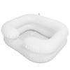 Bedside Shampoo Basin PVC Inflatable Hair Washing Basin with 3.3ft Drain Hose for Elderly Disabled