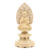 Special Buddhist Statue Yakushi Nyorai Seated Statue Inches Height 22 Width 10 Depth 10 Carved Cypress Wood Flying Celestial Halo Octagonal Base 6791
