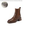 Fashion Winter Women Shoes Chelsea Women Boots Round Toe Chunky Heel Boots Platform Boots Retro Bullock Ankle Boots