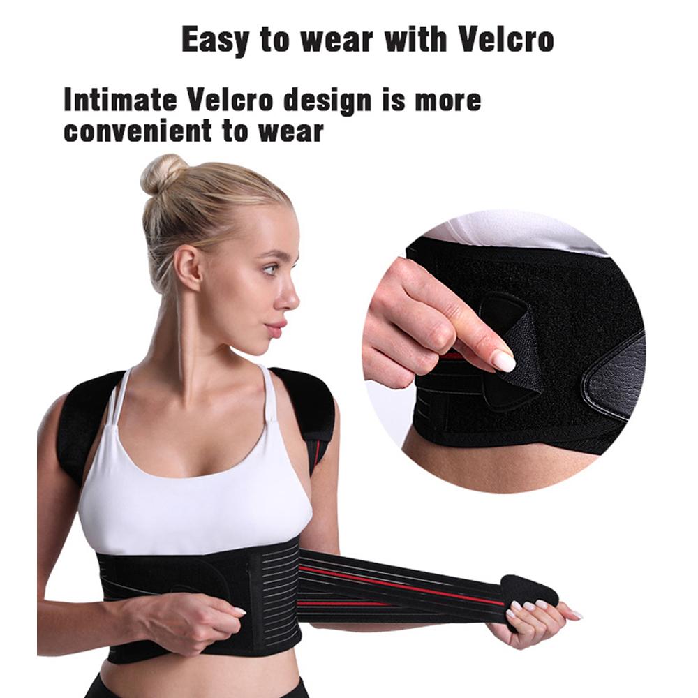 Posture Corrector Back Posture Brace Clavicle Support Stop Slouching and Hunching Adjustable Back Trainer Home Gym Office School