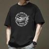 Summer New Short Sleeved T-shirt for Men Loose Casual Versatile Trendy T-shirt Simple Printed Short Sleeved Men's Fashion Brand