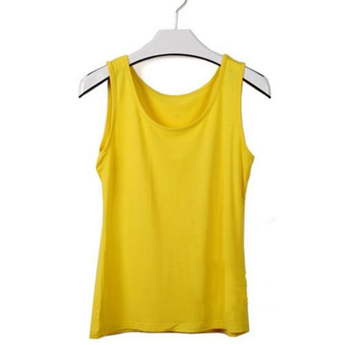 Sleeveless Sexy Vest Women Solid Color Thin Camisole Ladies Round Neck Summer Straps T-shirt