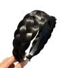 Hot Thickened Wide Braid Wig Braid Headband Hair Hoop Wide-Brimmed Hair Hoop Wig Hairband