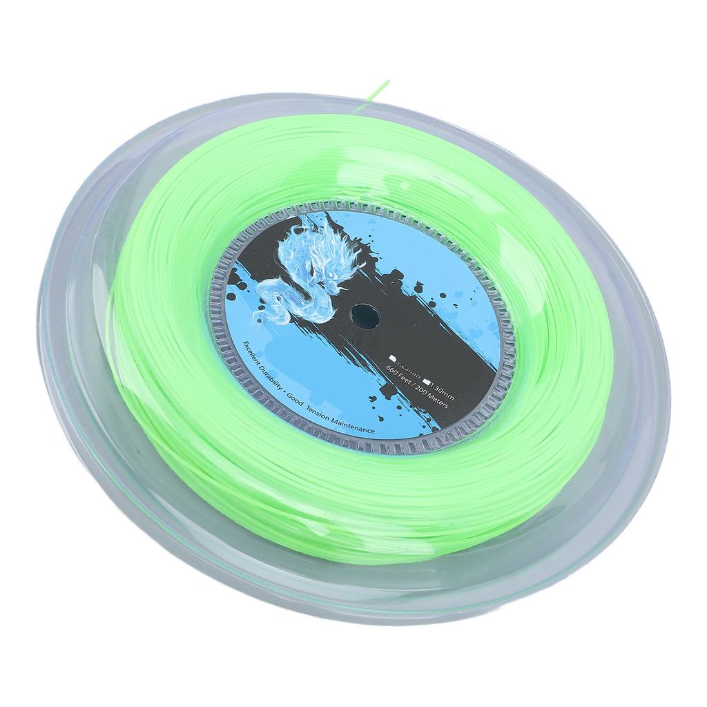 Tennis String Polyester 200m Reel Tennis Racket String for Training Fluorescent Green