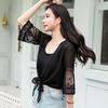 Summer Women's Sunscreen Top Chiffon Shirt Small Shawl Thin Section Short Blouse for Women