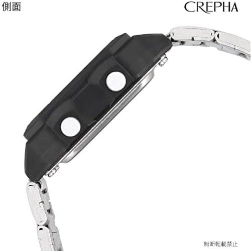 Klefer Men's Digital Waterproof Watch with Metal Band, Silver, TS-D306-BK