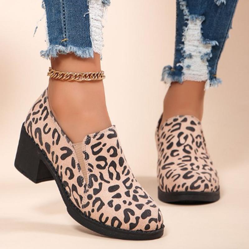 Women Ankle Boots Chunky Suede High Heels Shoes Wnter New Brand Casual Retro Walking Pumps Fashion Comfort Short Boots Mujer