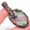 Natural Purpurite Gemstone Handmade Copper Wire Wrap Gift Pendant 2.48" M7W92